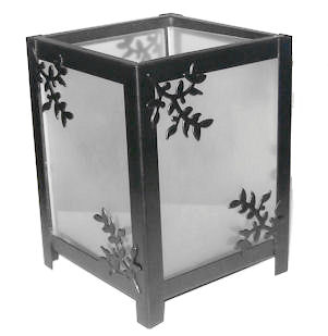 Glass Tealight Lantern - Click Image to Close